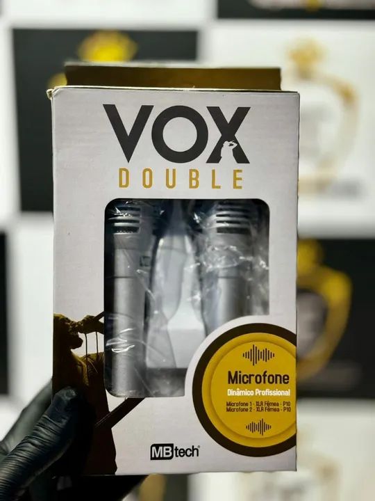 Kit 2 microfones com fio Vox
