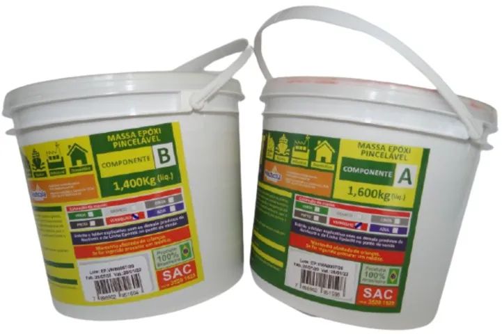 Tinta Para Impermeabilização Epóxilit Massa Pincelável A+B 3kg Nauticola - Foto 6