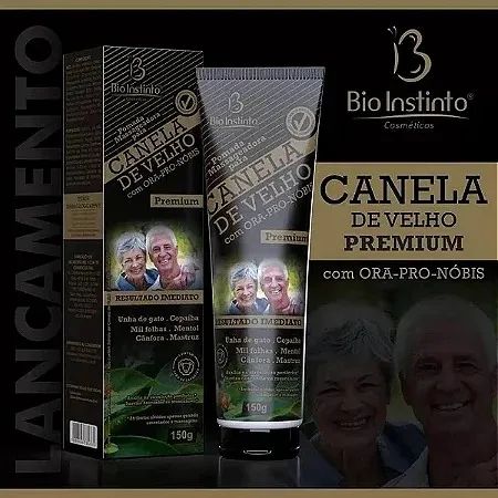 pomada canela de velho premium ora pro noo 150g bio instinto