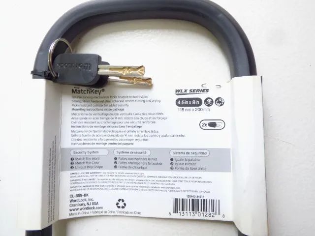 Trava para Bike WordLock Wmx Séries 115mm X 200mm Original - Foto 3