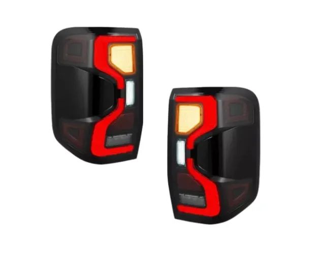 Par Lanterna Full Led Traseira Nova Ranger 2024 Fumê