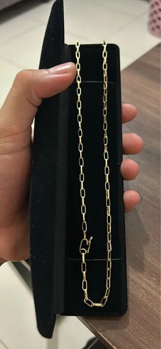 Corrente 15G tijolinho Ouro 18k - nova - Foto 2