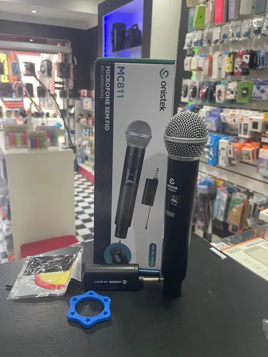  Microfone Profissional Sem Fio Para Igrejas Musicas Eventos - Foto 2
