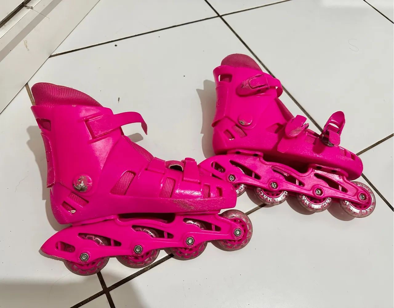 Patins Infantil Snoopy Rosa - Foto 3