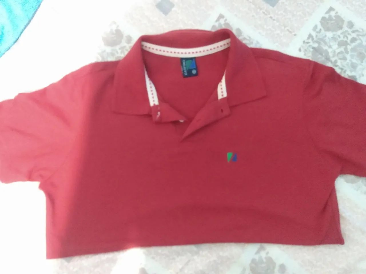 Camisa Zaffiro Polo Vermelha M (estado de nova) - Foto 4