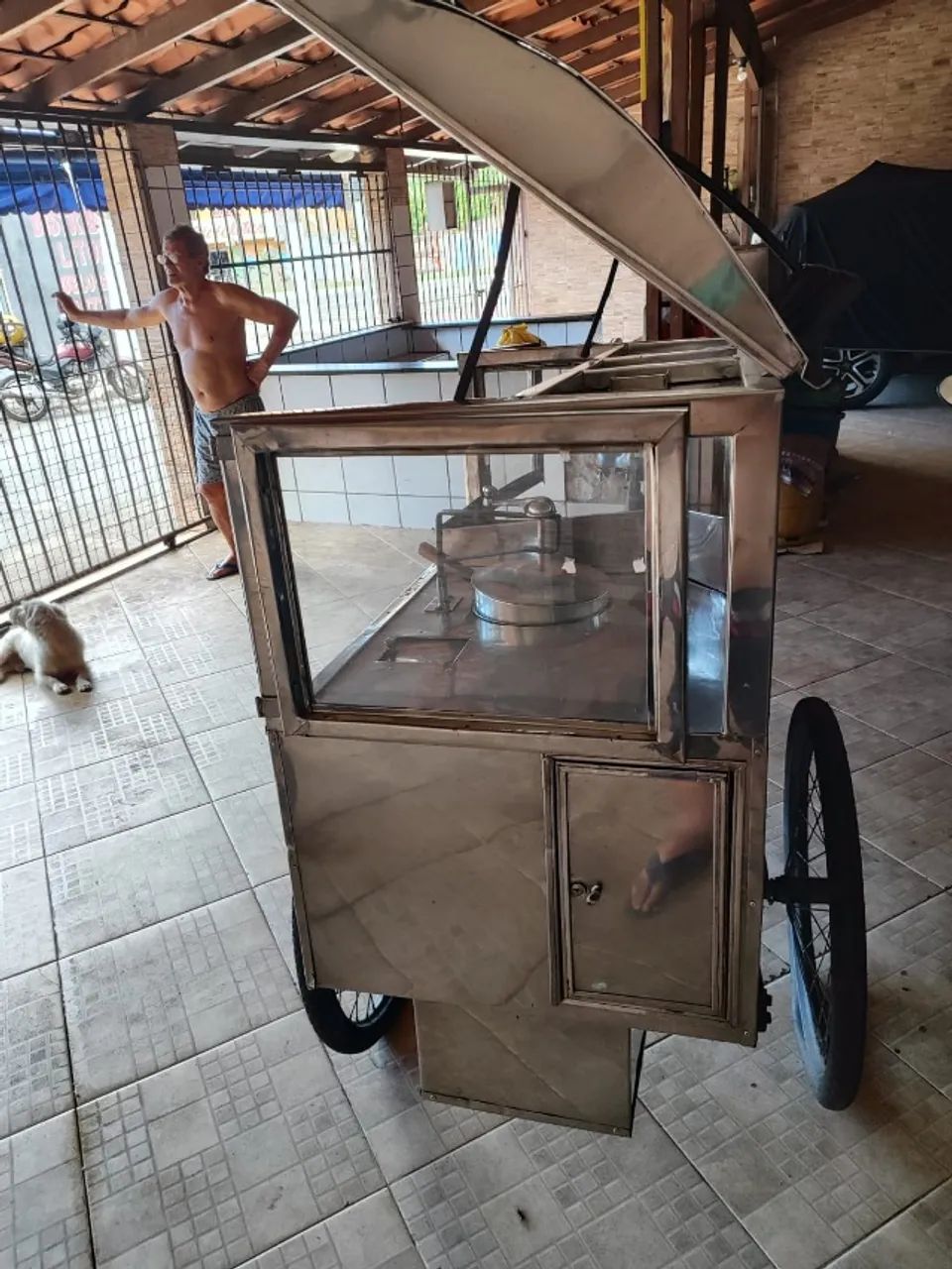 Carrinho de Pipoca Usado - Aço Inox - Foto 3