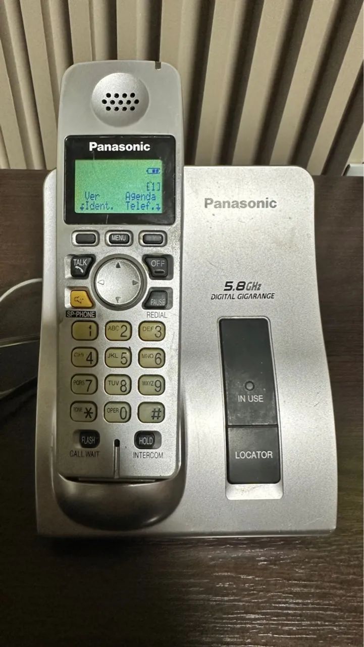 Telefone sem fio Panasonic 5.8 GHz