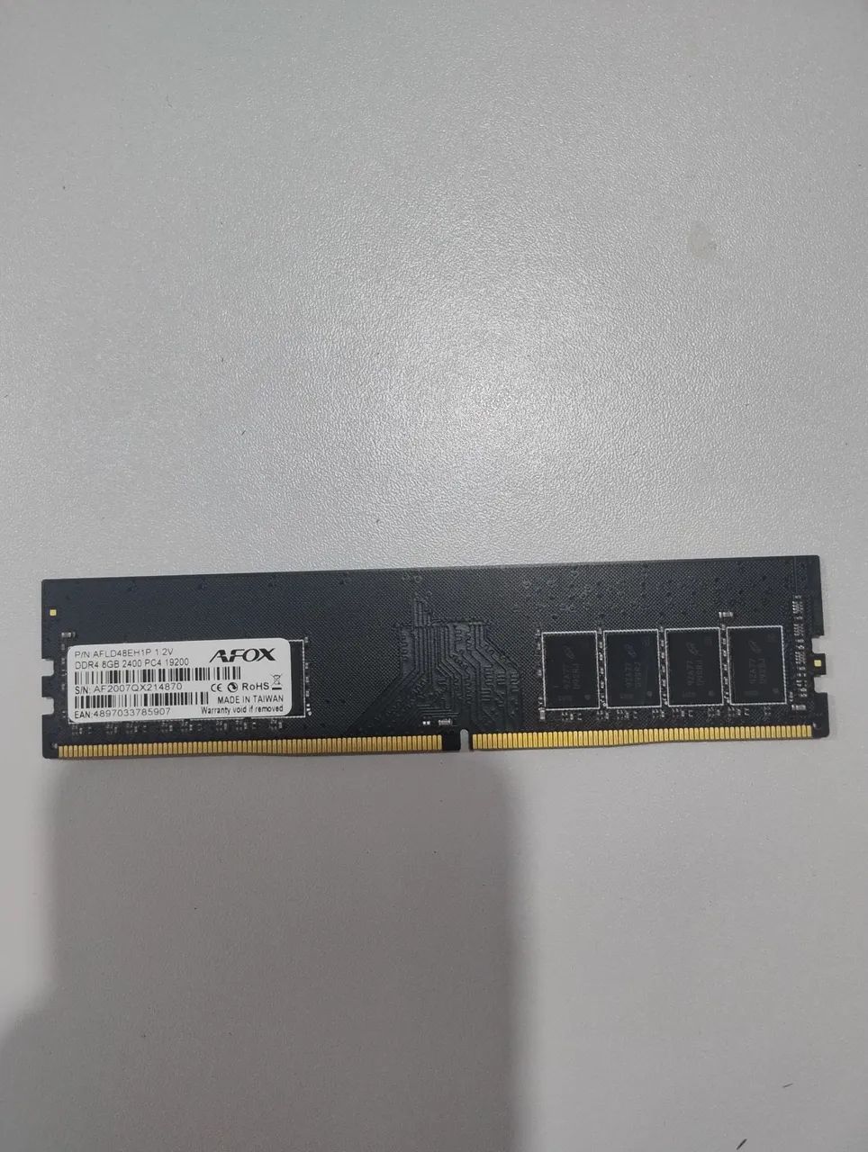 Memória RAM AFOX DDR4 8GB 2400MHz