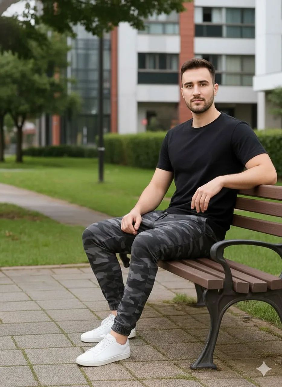 Calça Jogger Camuflada - Estilo e Conforto | M, G e GG - Foto 3