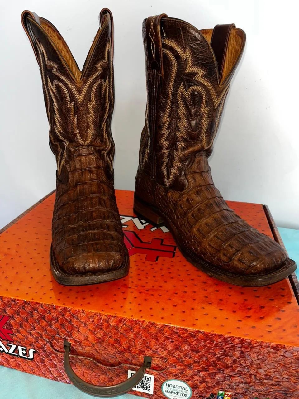 Bota Texana em Couro de Jacaré Legítimo  - Foto 3