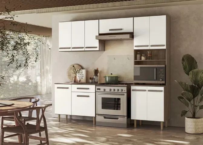 Cozinha Completa 10 Portas 1 Gaveta Lemon