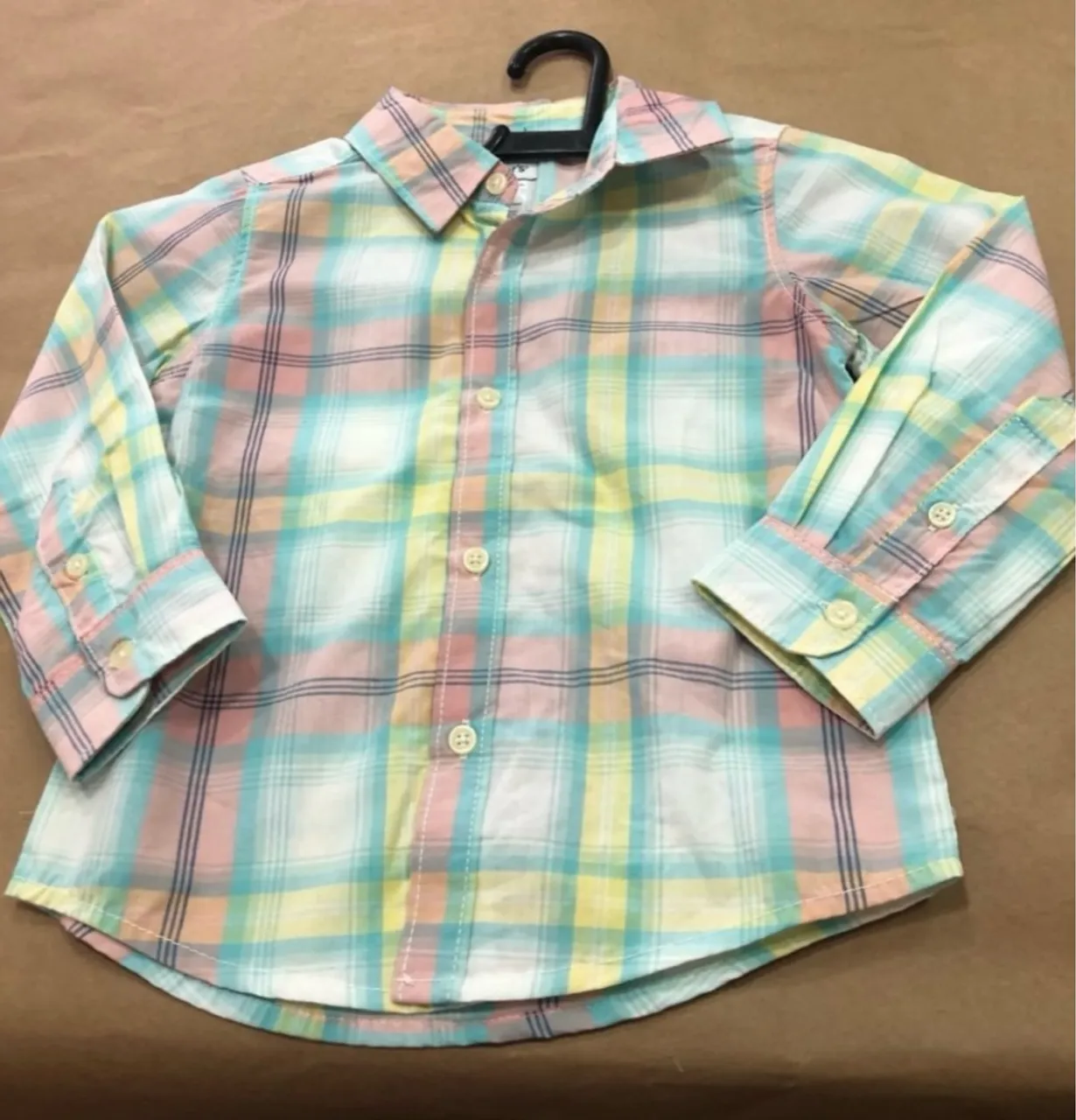 Camisa xadrez infantil colorida