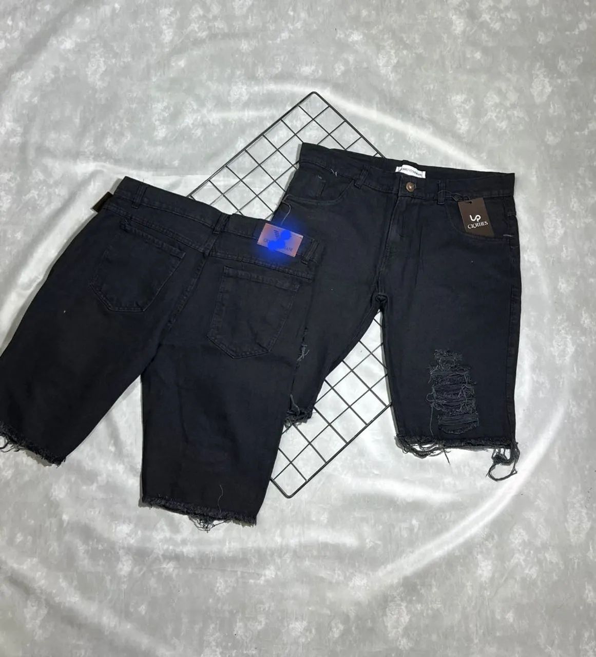 Bermuda jeans preta - Foto 2