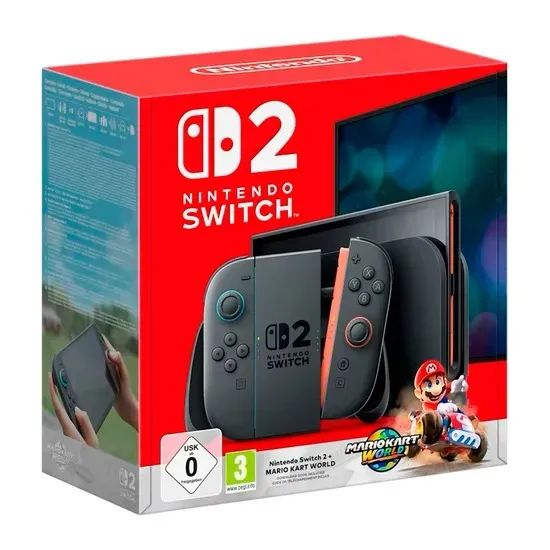 Nintendo Switch 2 256GB + Mario Kart World Novo Lacrado