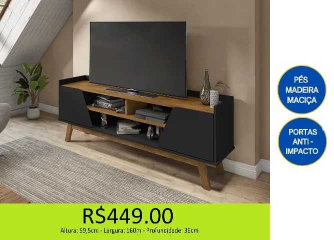 Rack para sala - parcelamos sem juros  - Foto 3