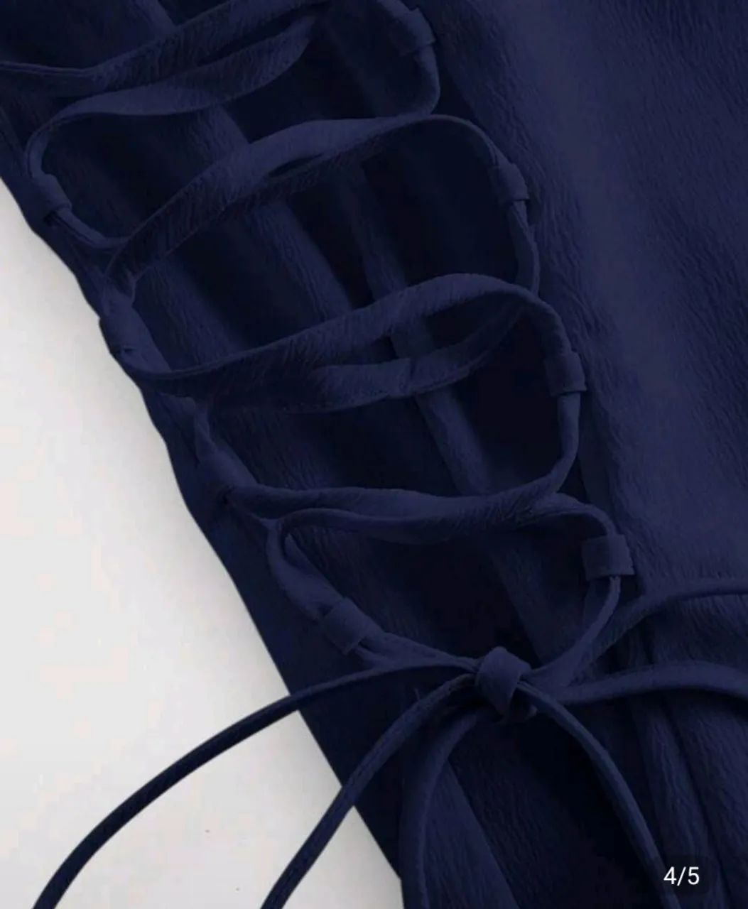 Vestido azul marinho com alças finas - Foto 3