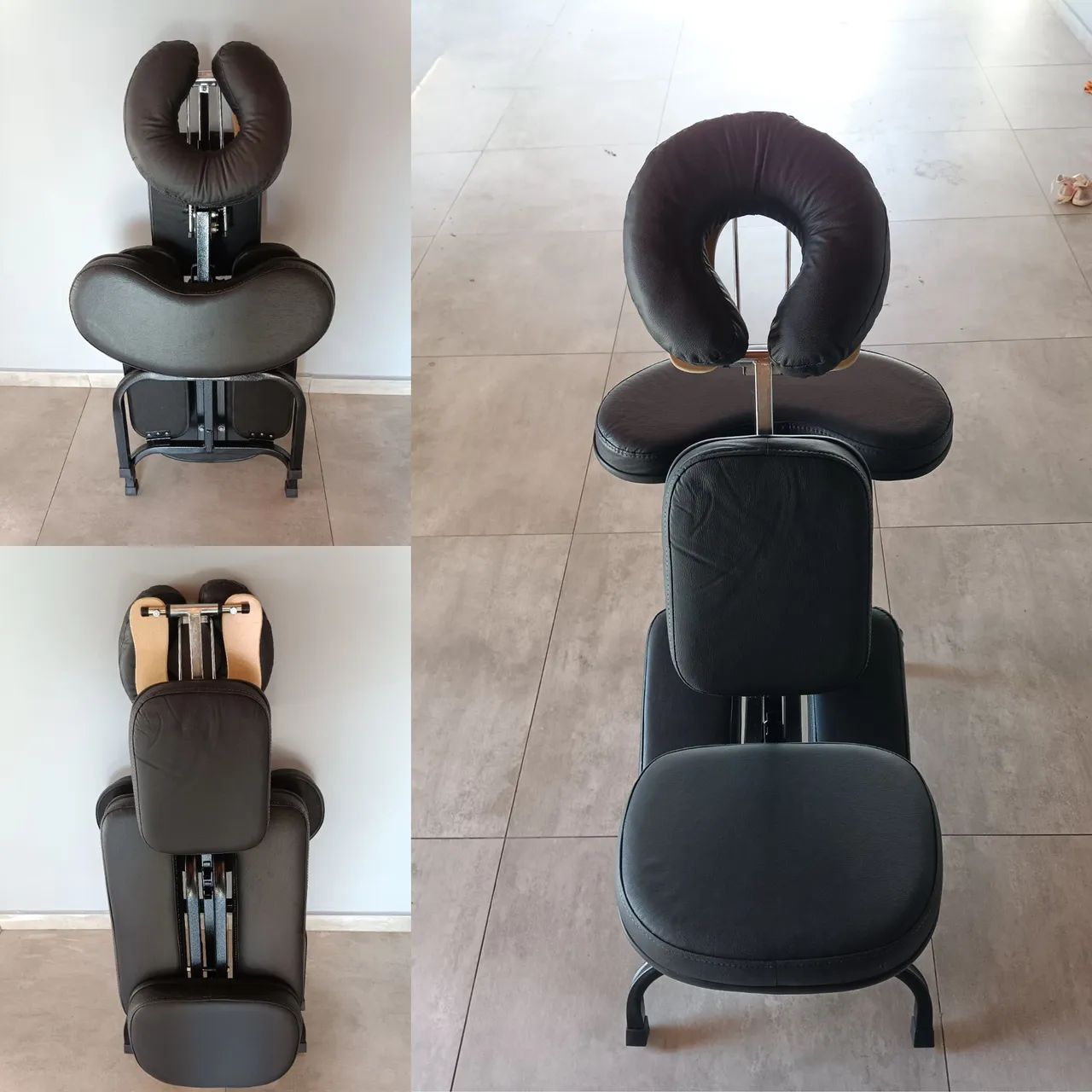 Cadeira de Quick Massage/Shiatsu Preta LEGNO + Bolsa para Transporte- Usada apenas 1 vez