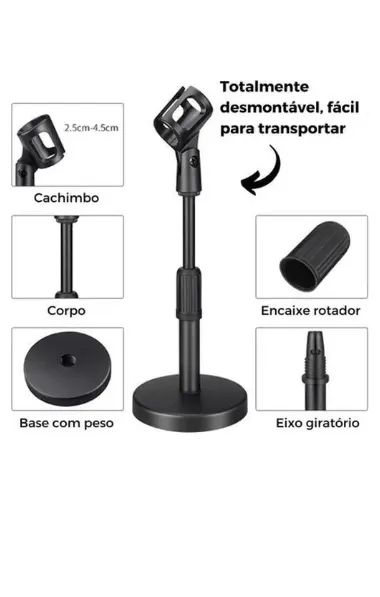 SUPORTE DE MESA PARA MICROFONE - Foto 3