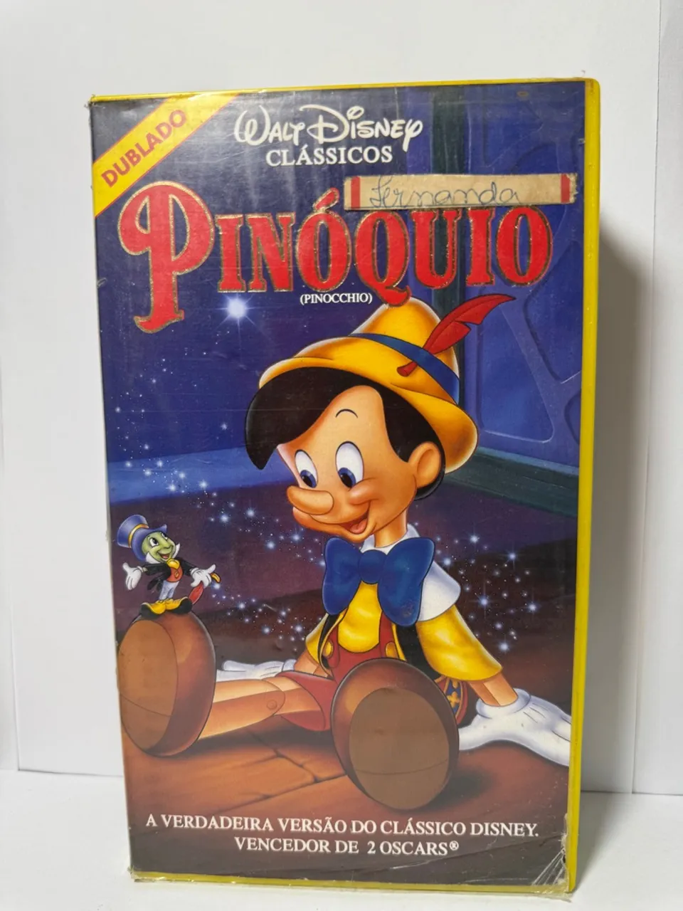 Fita VHS - Pinóquio - Clássico Disney Dublado