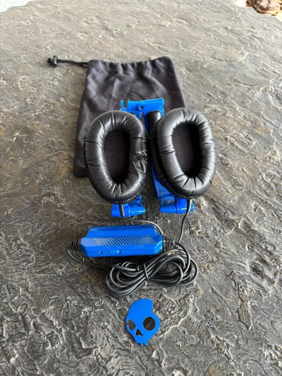 Headphone SkullCandy Azul c/ fio - Foto 3