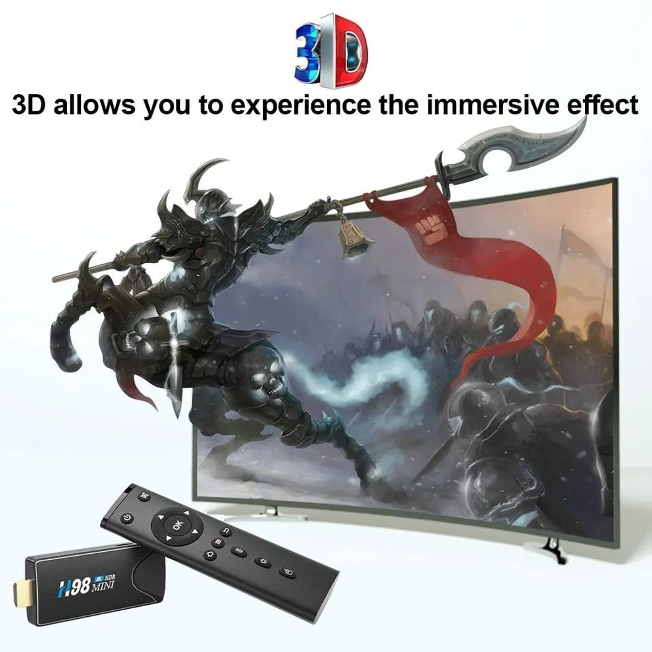 TV Stick h98/Android /2.4G-5G Wifi - Foto 4