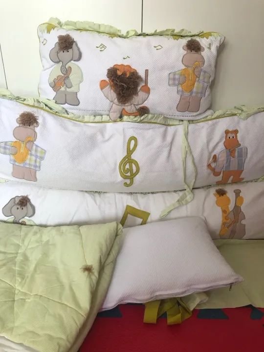 Protetor de berço musical Safari para bebê - Foto 4