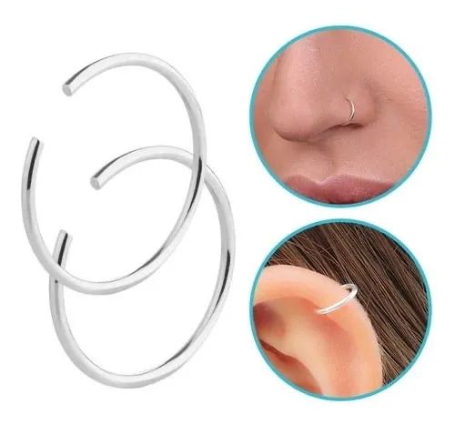 Piercing Liso Redondo - Prata 925 - Foto 3