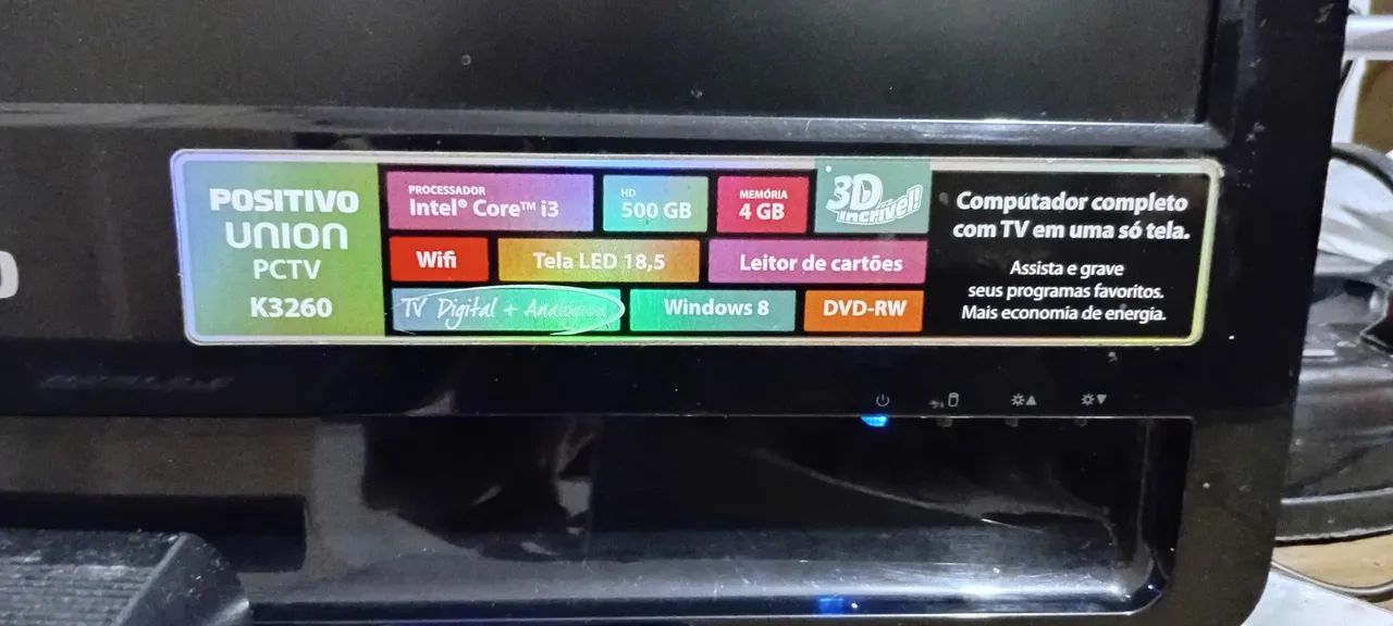 Retirada de peças - Computador Positivo All in One K3260 i3-3110M - Não dá imagem, sem hd - Foto 4