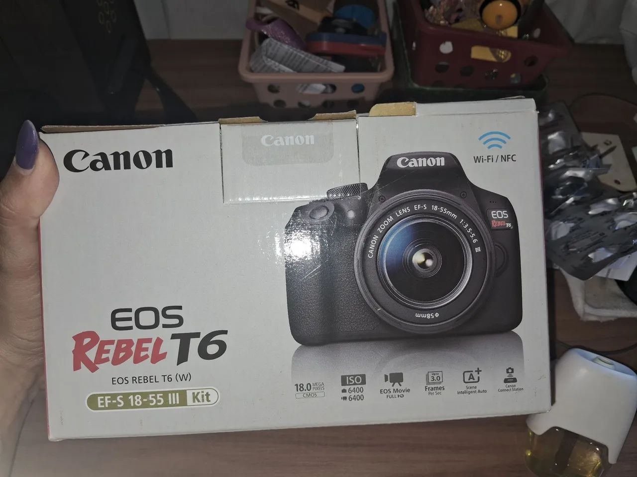 Câmera Canônica EOS Rebel T6 - Foto 5