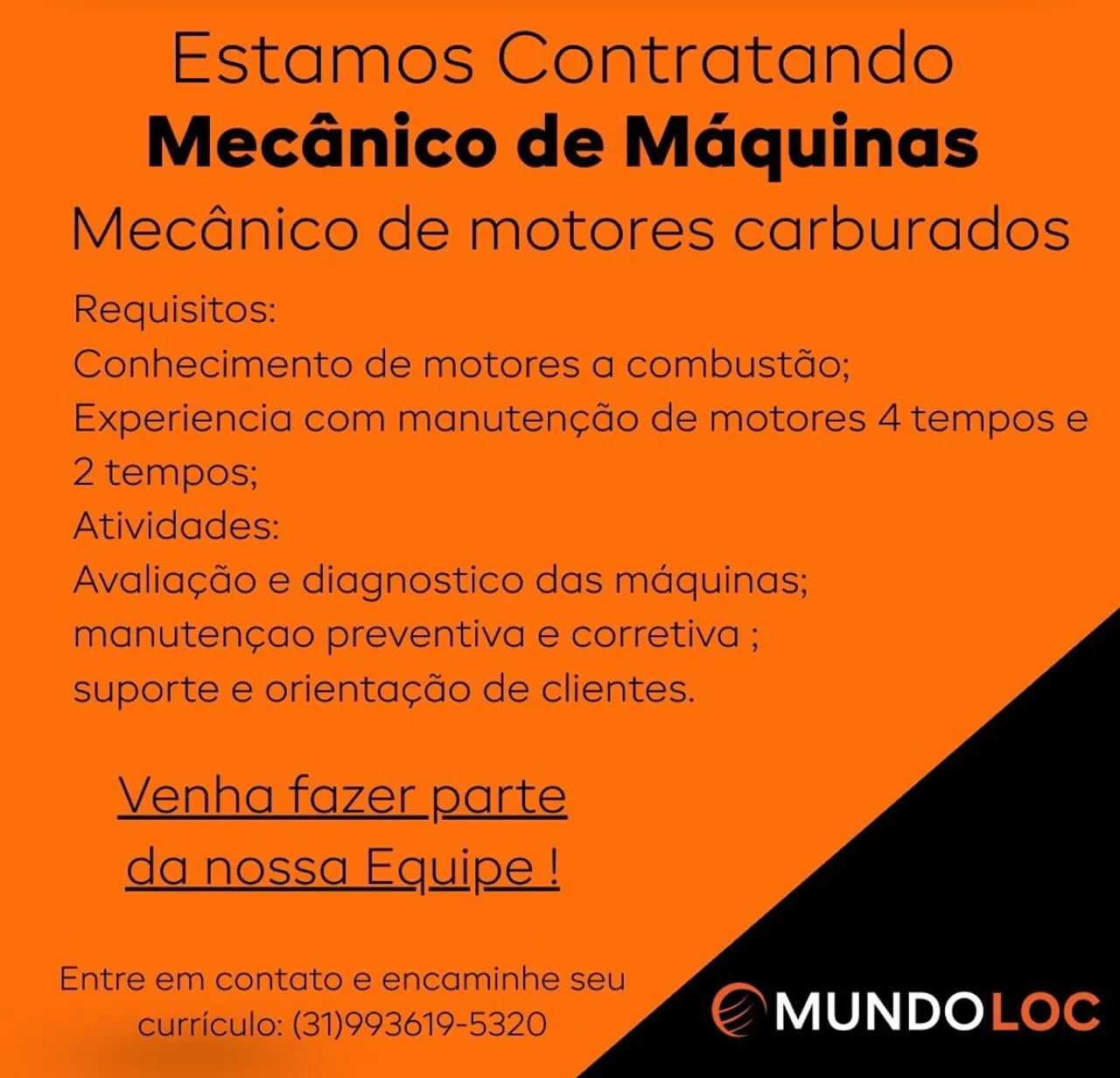 Vaga para mecânico