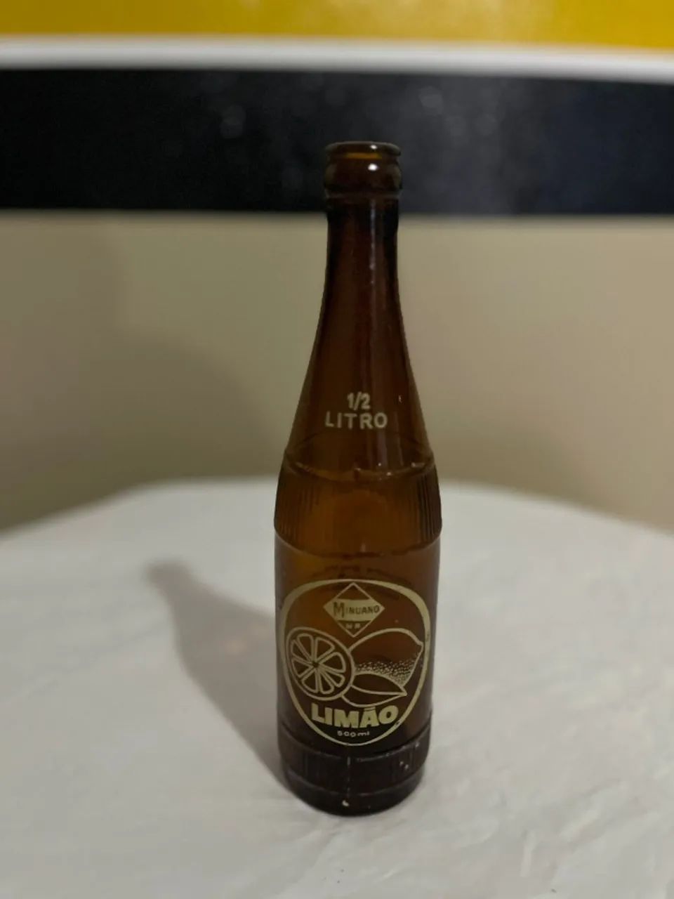 Garrafa antiga Minuano 500ml âmbar  - Foto 2