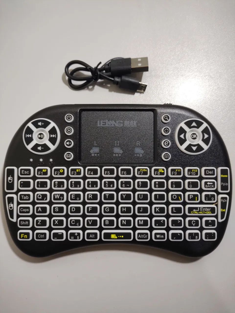 Mini Teclado Wireless com LED - LE-7716 - Foto 4
