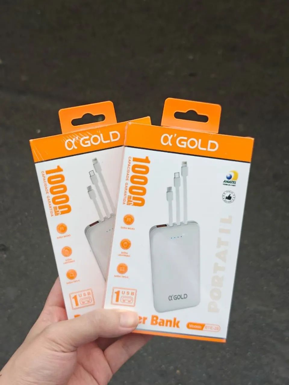 Carregador portátil 10.000 aGold - entrega em slz e região 