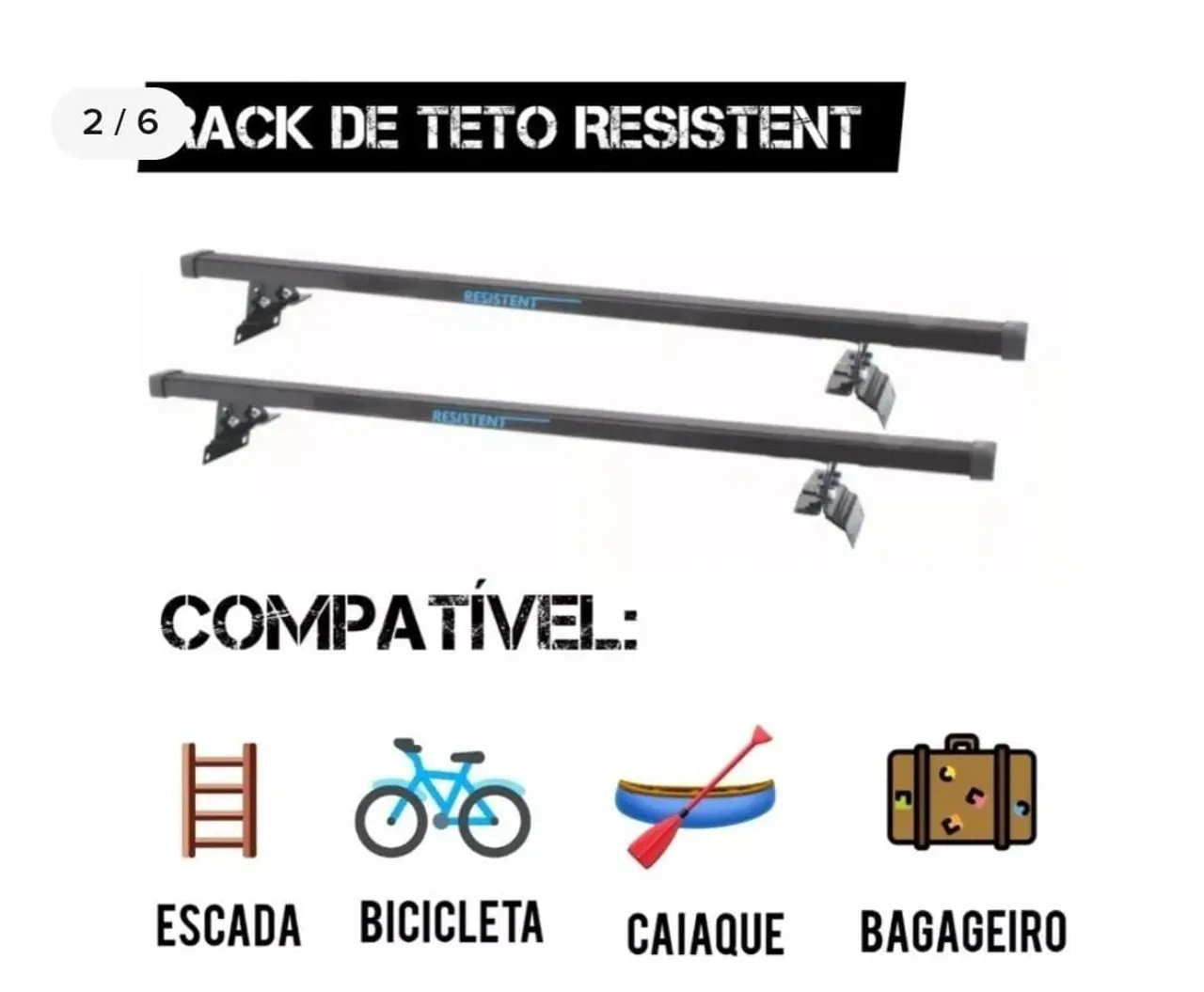 Rack de Teto Resistente 200 reais usado poucas vezes