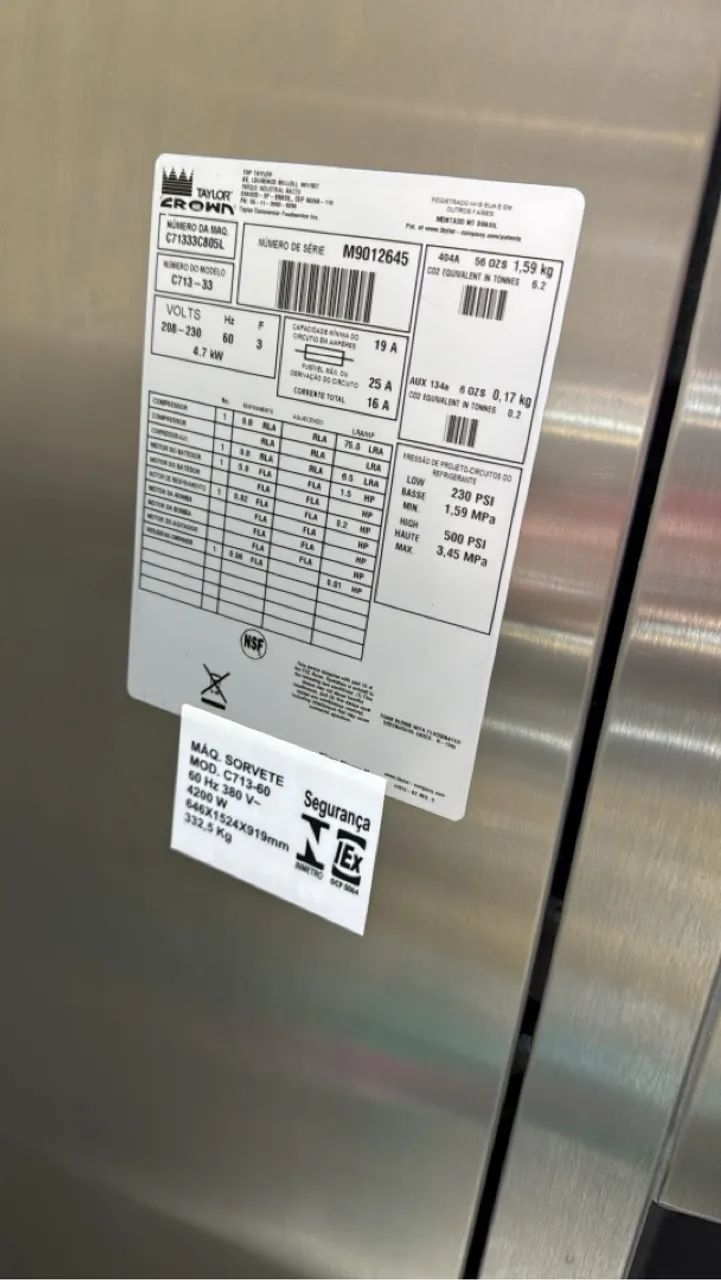 Máquina de sorvetes Taylor C713 - Foto 2