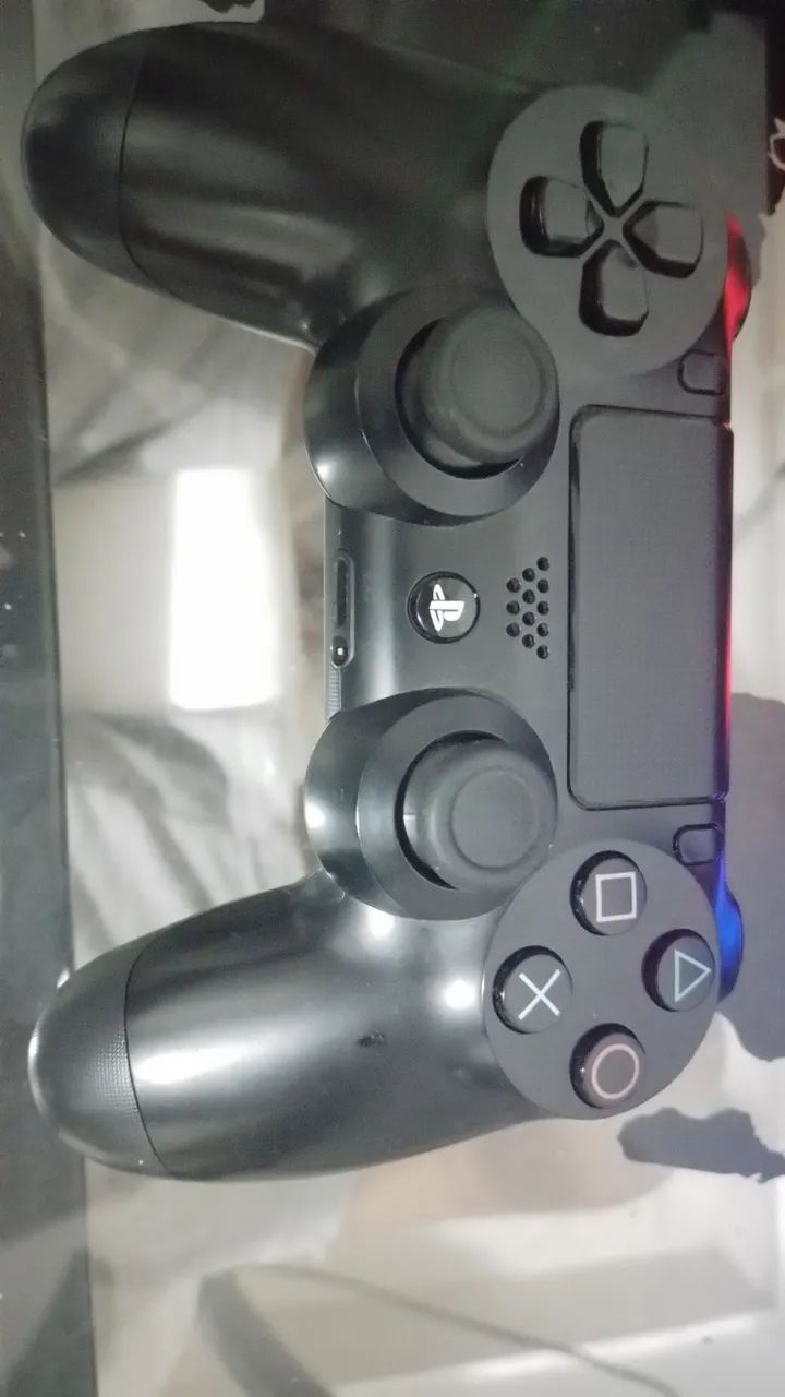 Controle de ps4 original sony + protetores analogicos e control freak