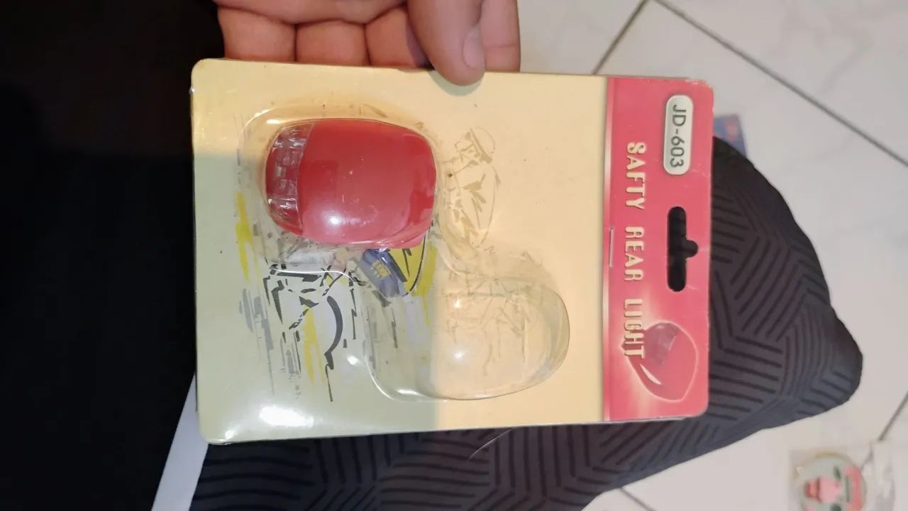 Luz de Caução para Bicicleta e mochila  - Foto 5