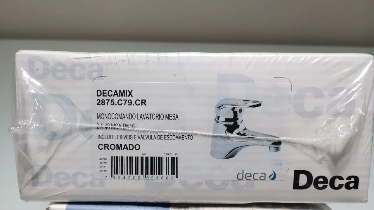 2875.C79.CR DECAMIX - Monocomando de Lavatório Mesa  Deca - Foto 2