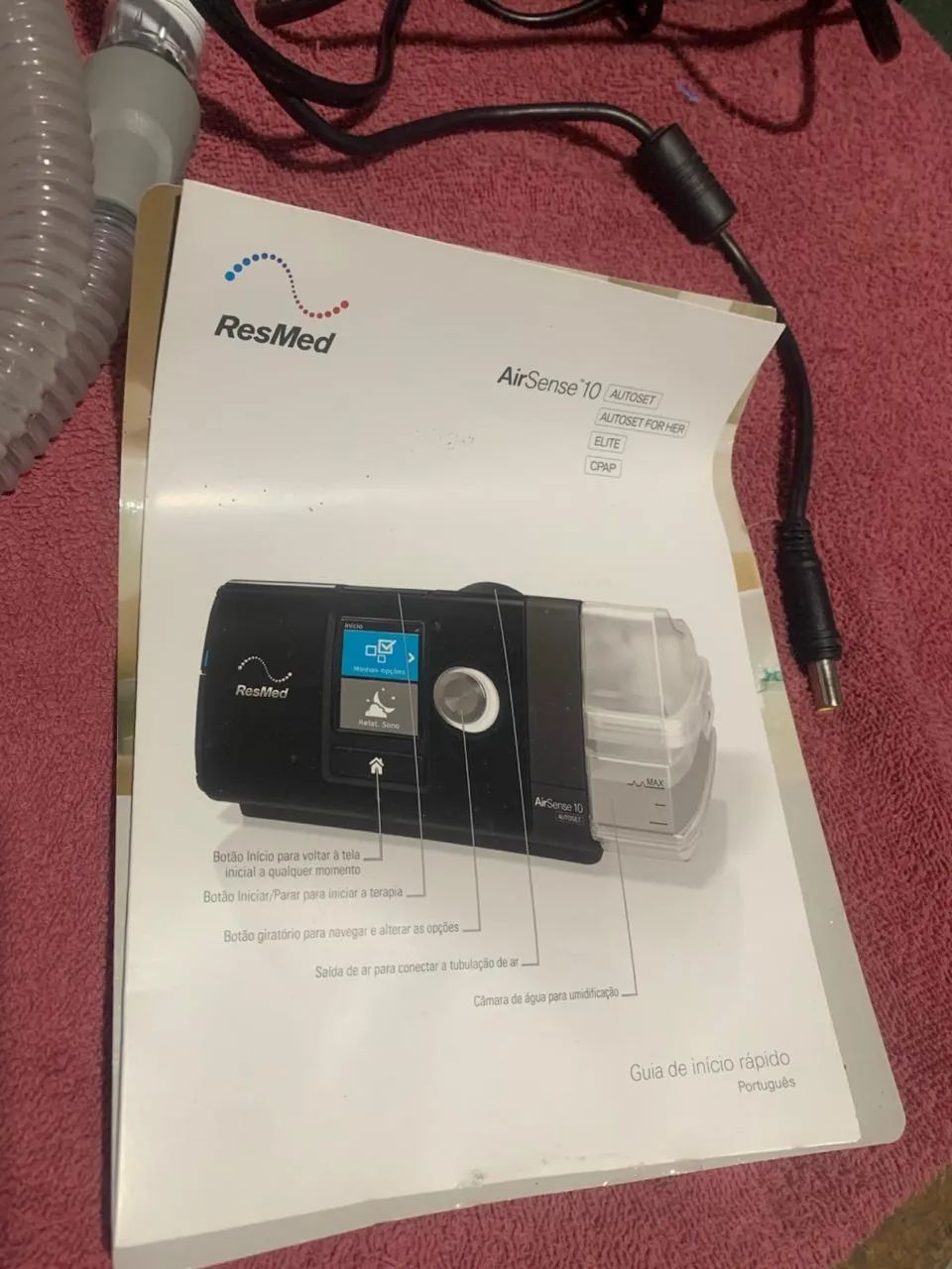 CPAP automático S10 AutoSet com Umidificador - ResMed - Foto 6