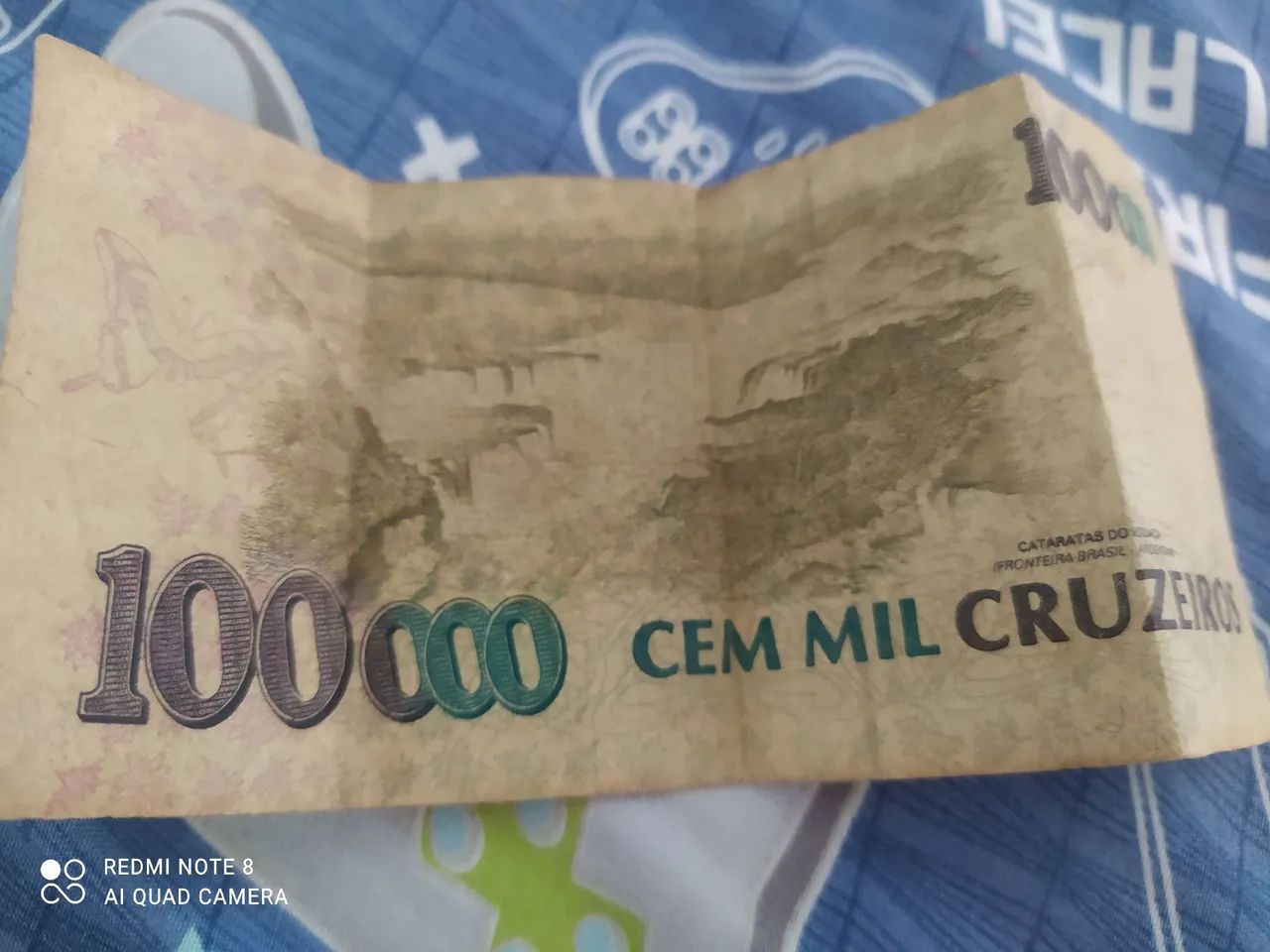 Nota de 100 mil cruzeiros - Brasil