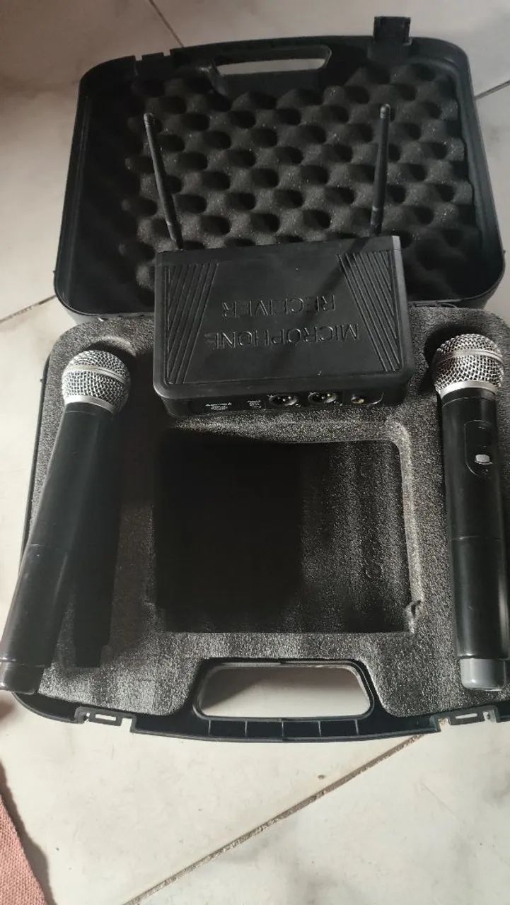 Microfone Sem Fio Duplo