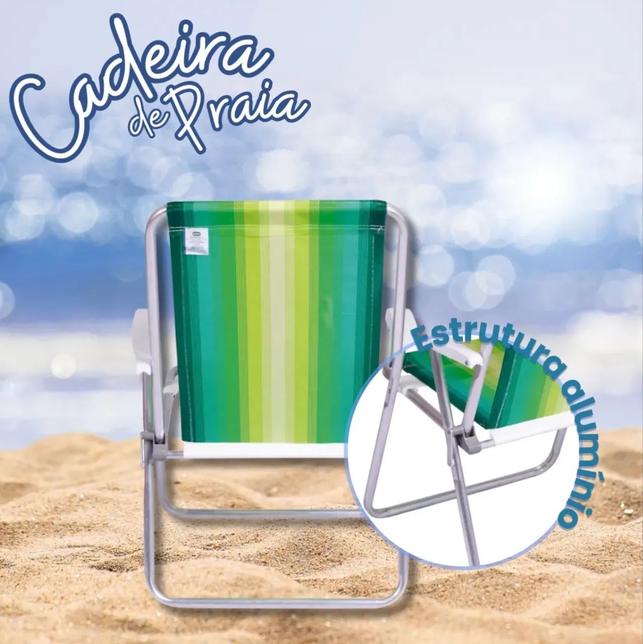 Cadeira de Praia Alumínio Mor - Foto 4