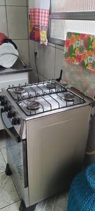 Fogão de Piso Atlas Mônaco Plus 4 Bocas Cor Inox Acendimento Automático - Foto 2