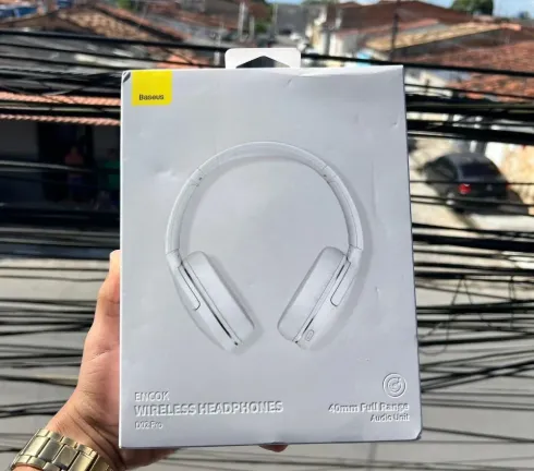Fone De Ouvido Headphone Baseus Encok D02 D02 Pro Branco