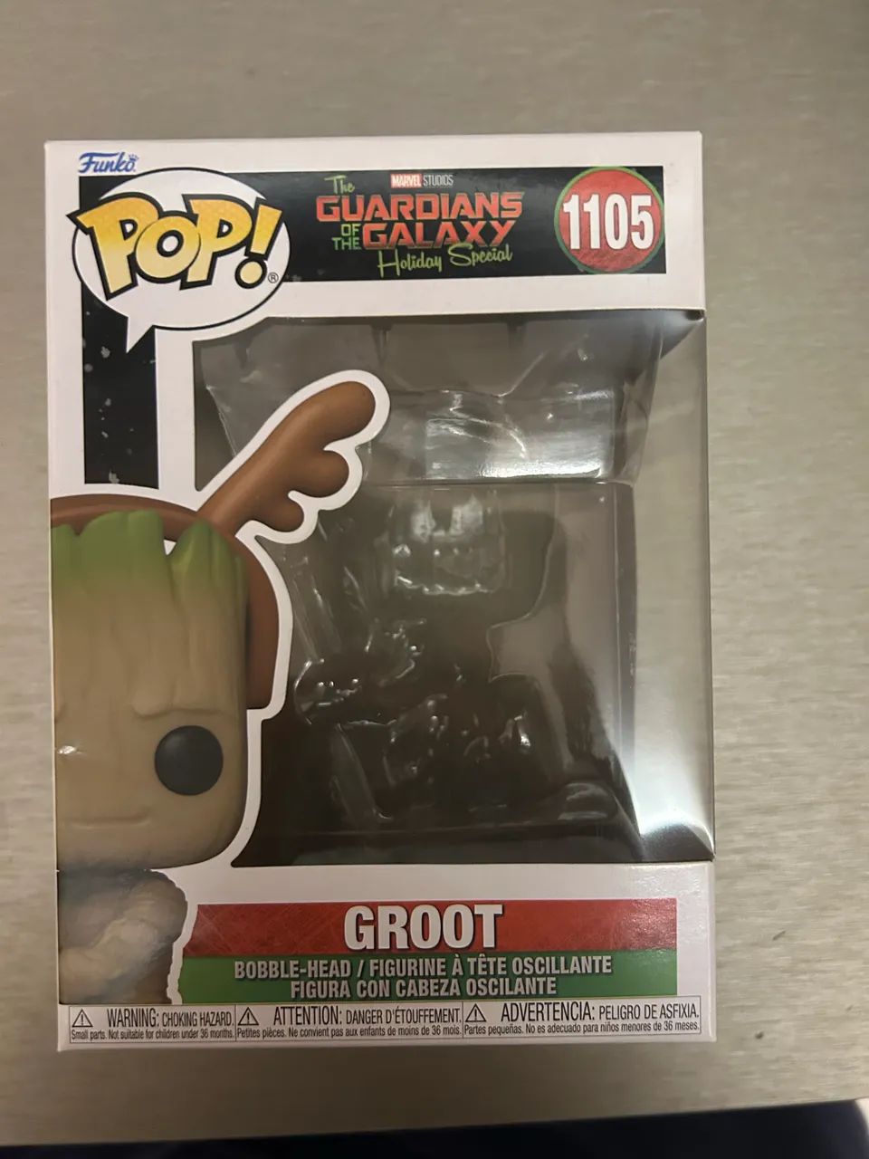 Funko Pop Groot Natal Holiday- #1105 Marvel  - Foto 4