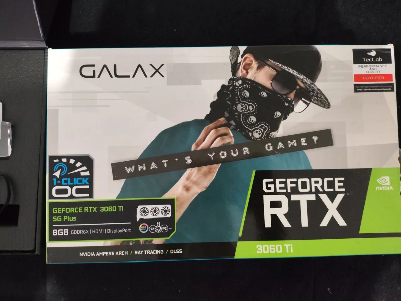 Placa de Vídeo Galax GeForce RTX 3060 Ti SG Plus 8GB GDDR6X