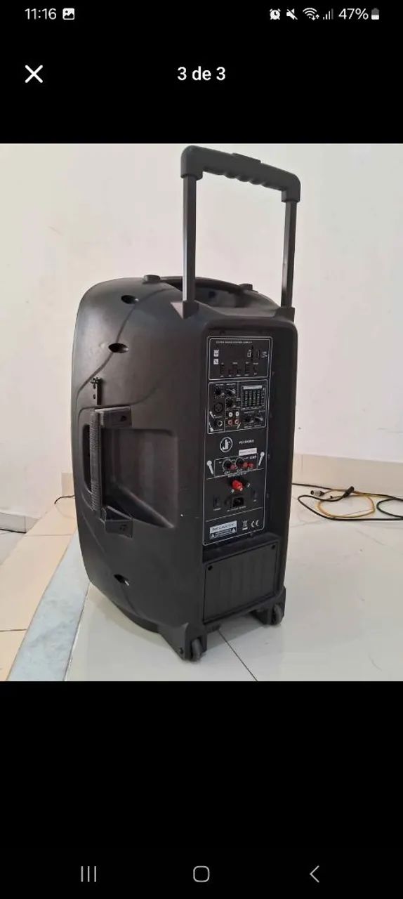 Promoção. Caixa amplificada portátil com um microfone sem fio - Foto 3