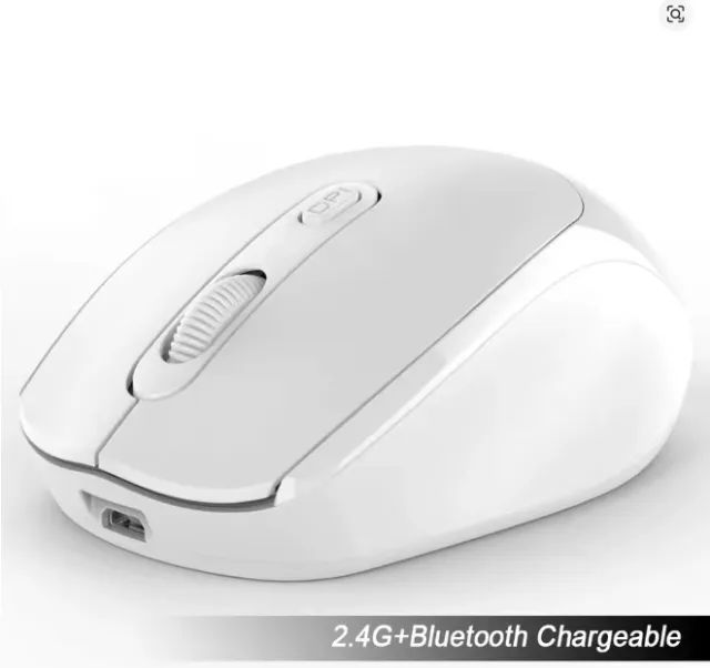 Mouse sem fio 2.4G Bluetooth Ergonômico Óptico PC Laptop Silencioso sem fio para Windows  - Foto 3