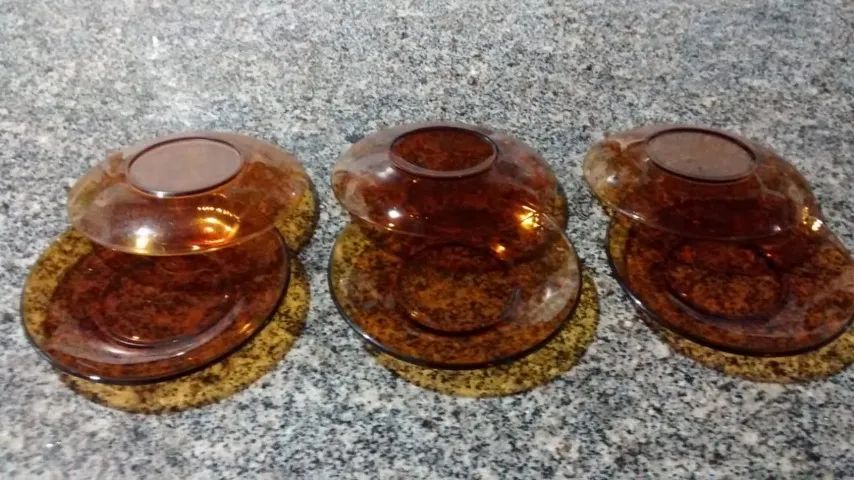 Jogo De 6 Pires Para Xícara Duralex Ambar Para Chá E Café - Foto 5