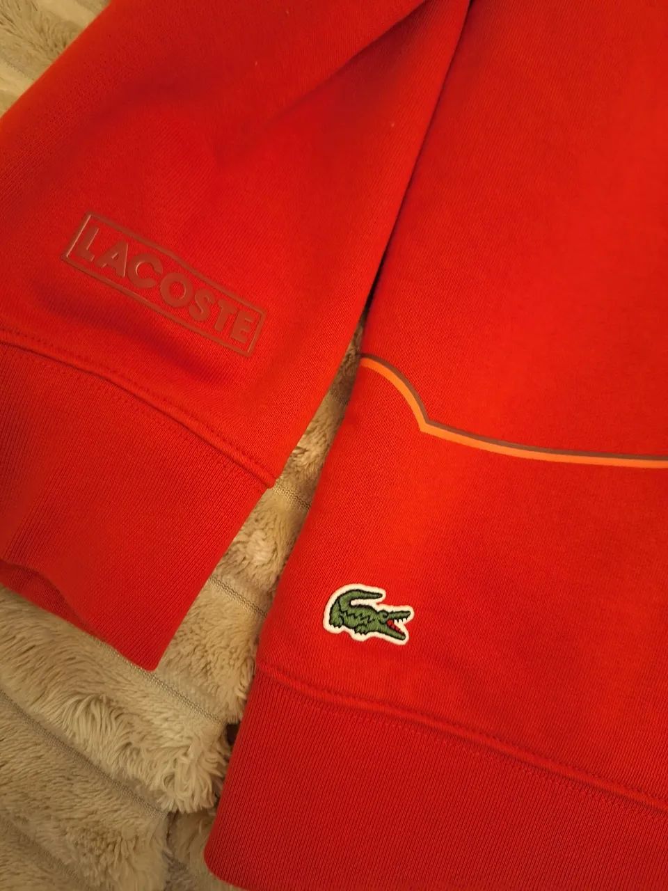 Moletom Lacoste Sport Vermelho com Design Exclusivo - Foto 2